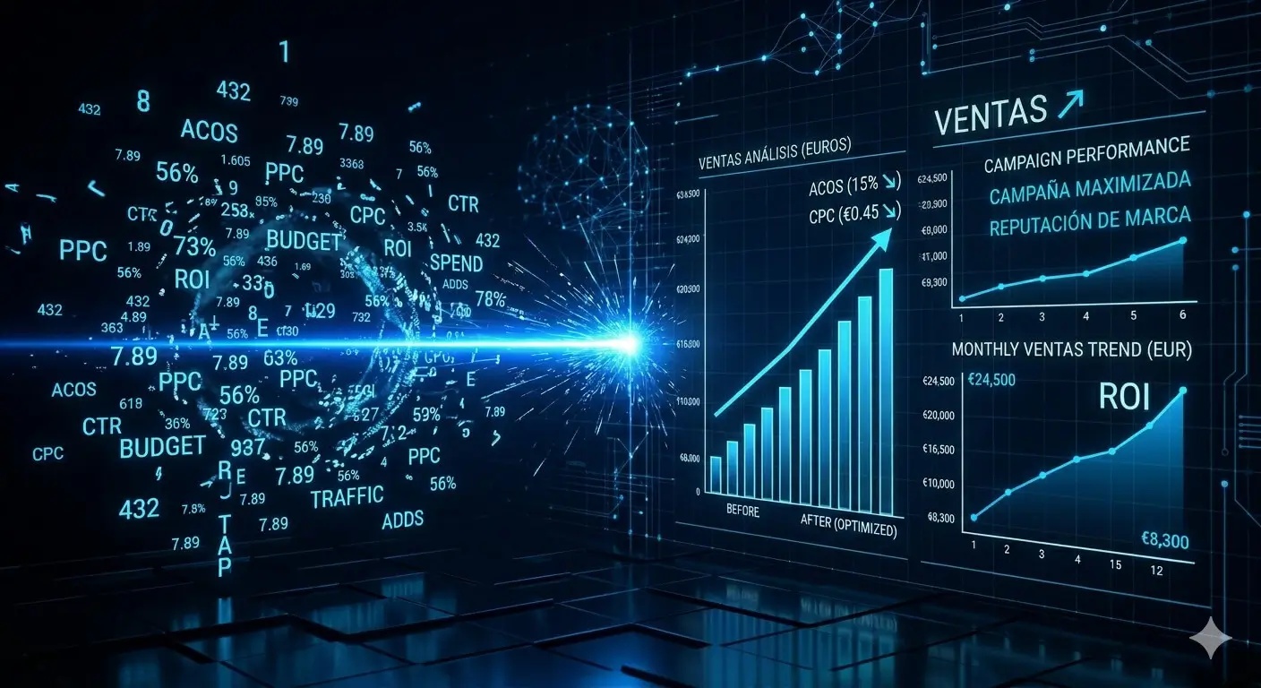 Gráfica de crecimiento ventas Amazon