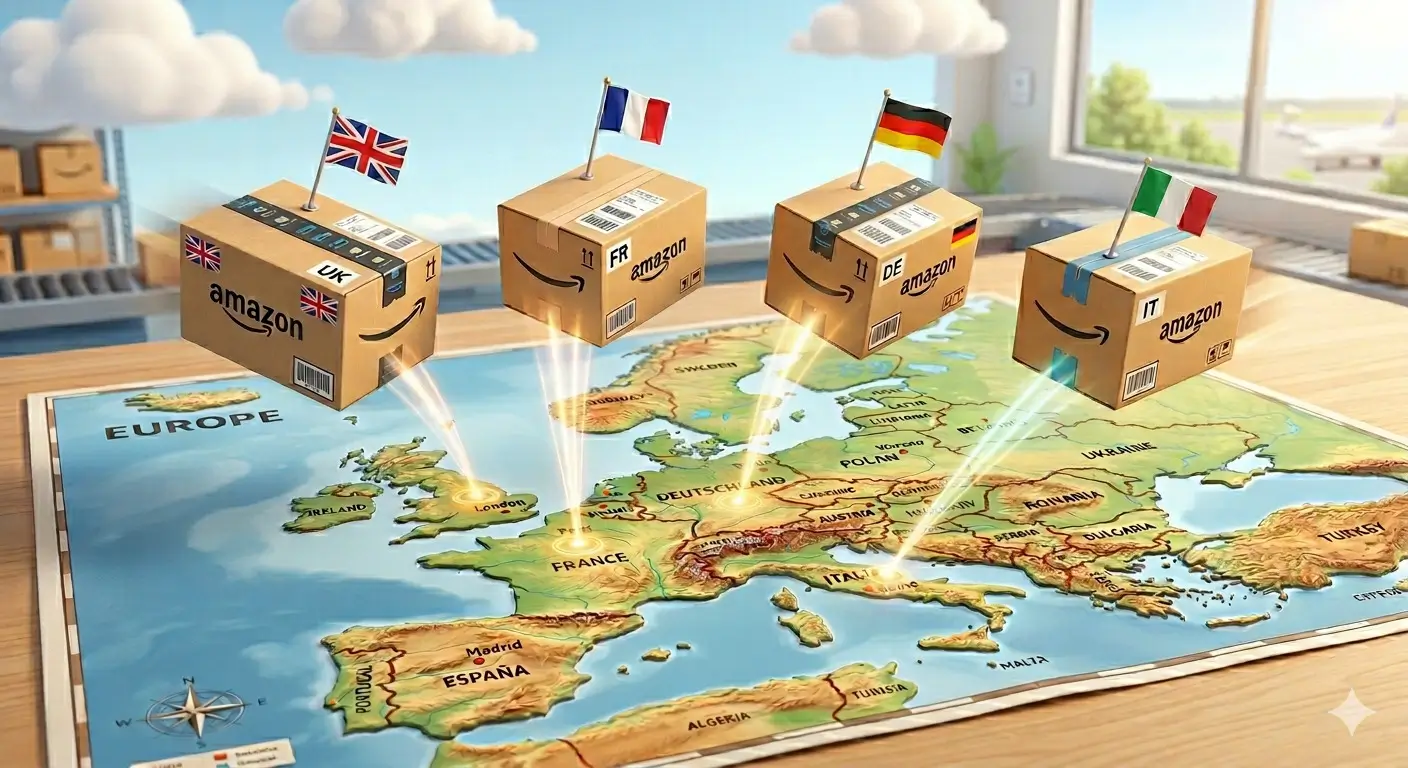 Mapa expansión Amazon Europa